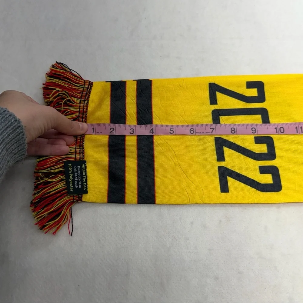 Charleston Battery Yellow Black Scarf Polyester Soccer